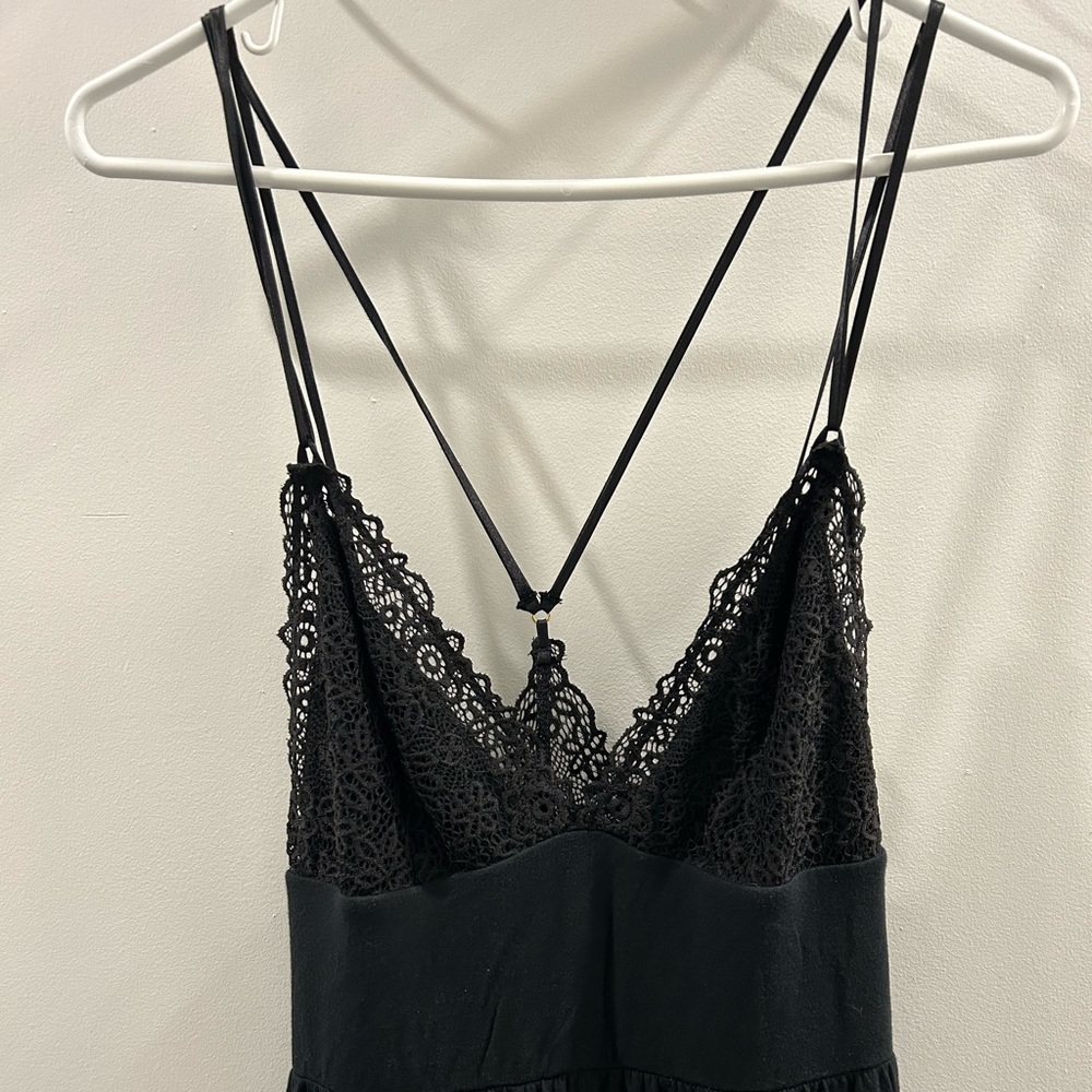 Lace black jumpsuit